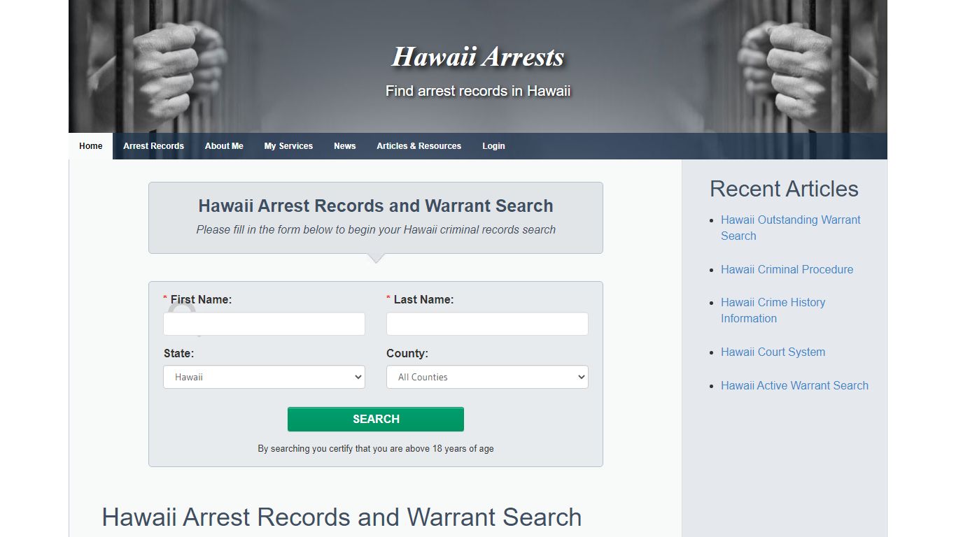 Hawaii Arrests